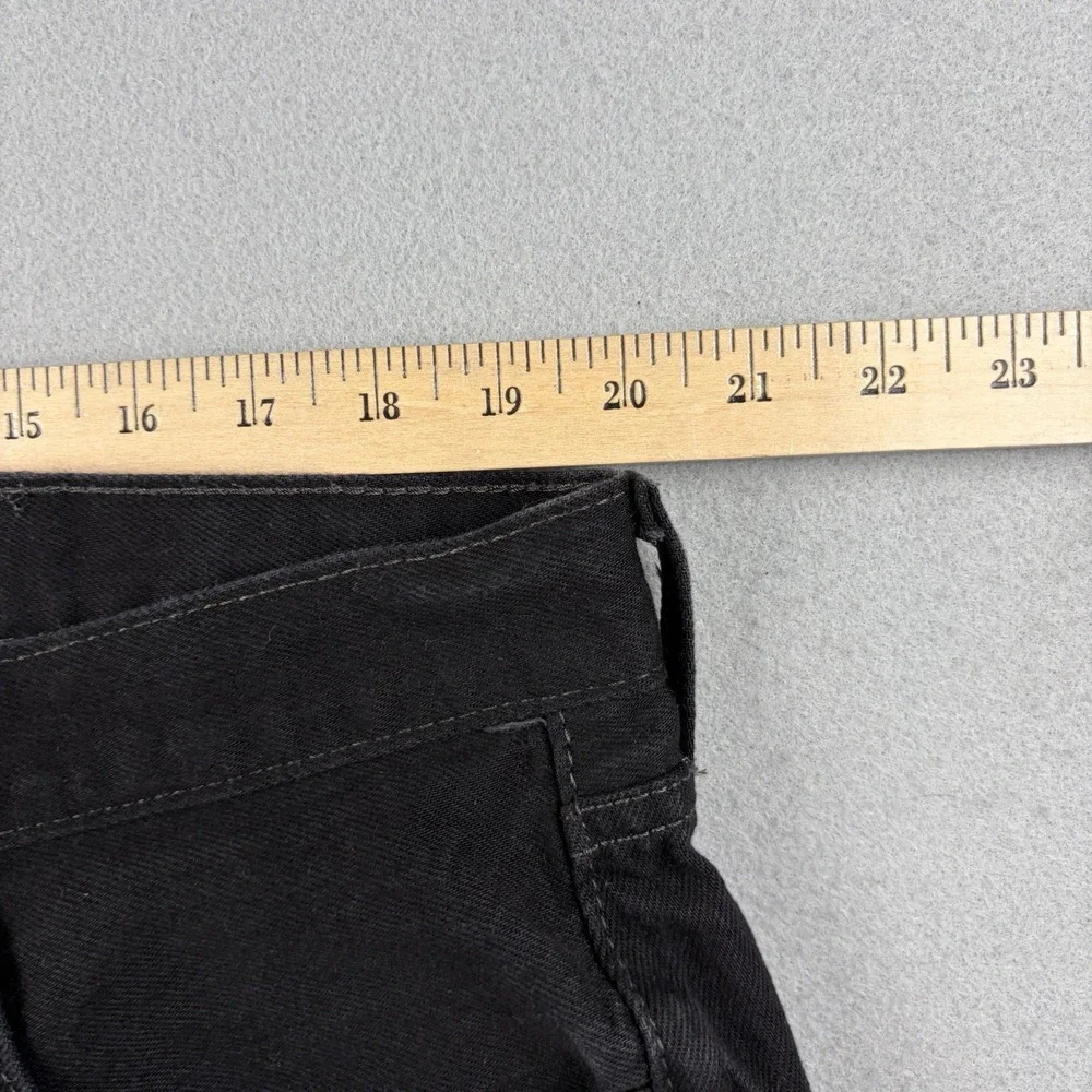 Levi's 501 Jeans Men's 40x34 Fits 40x33 Black Straight Leg Denim
